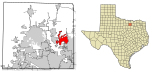 Denton County Texas Incorporated Areas Little Elm highlighted